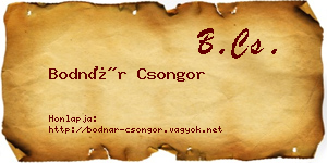 Bodnár Csongor névjegykártya